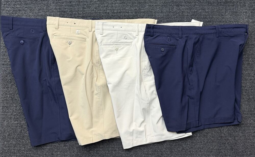 Lot Of 4 FootJoy Men's Woven Golf Shorts Stretch FJ Size 38 (9in And 6in)
